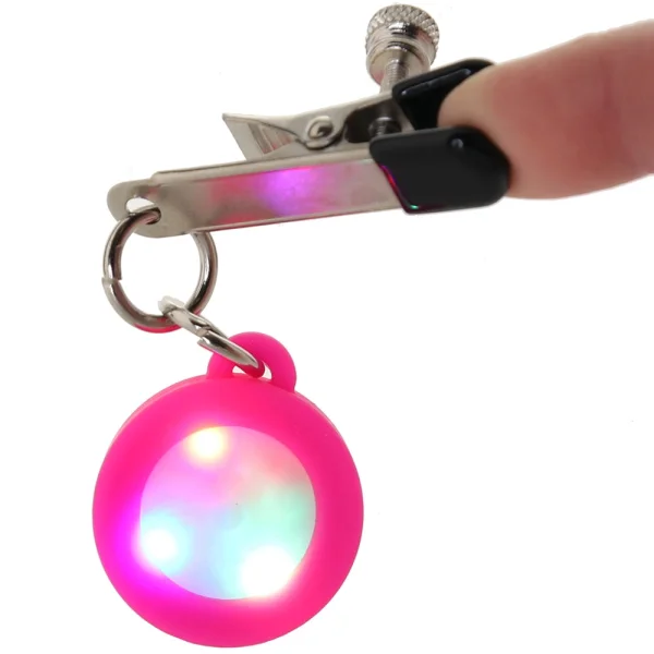 Charmed Silicone Light Up Nipple Clamps