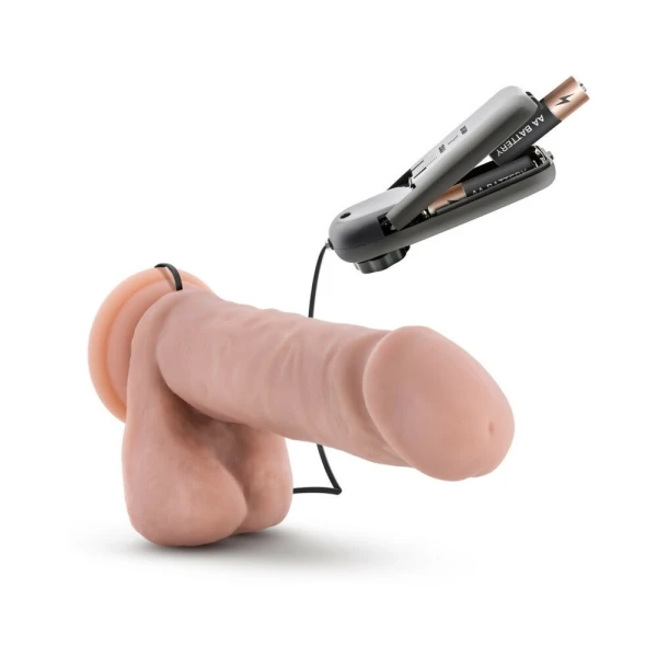 Loverboy - The Goalie - Vibrating 8 Inch Realistic Dildo - Vanilla — image 14 of 17