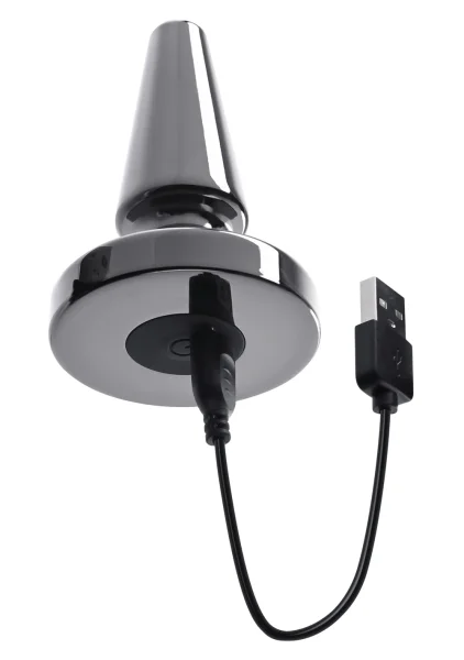 Beginner Metal Plug Rechargeable Vibrating Butt Plug By Evolved Novelties