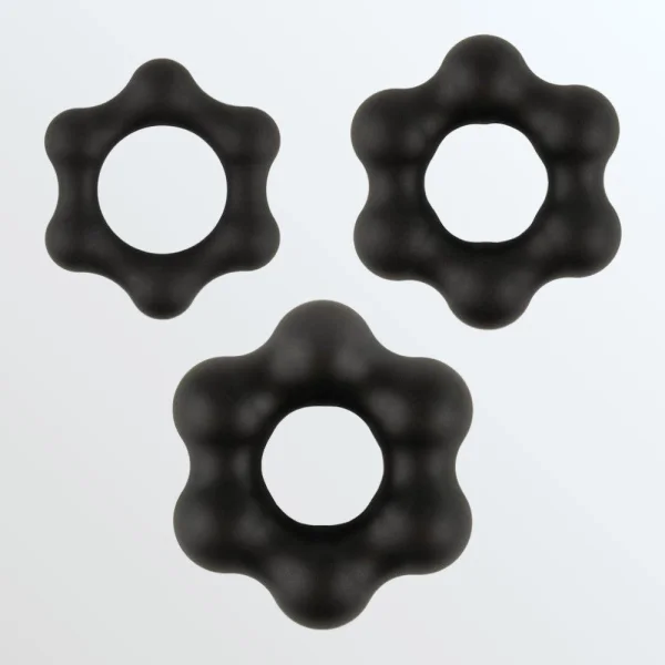 Velv'Or Rooster Milo Set of 3 Soft Silicone Cock Rings — image 10 of 11