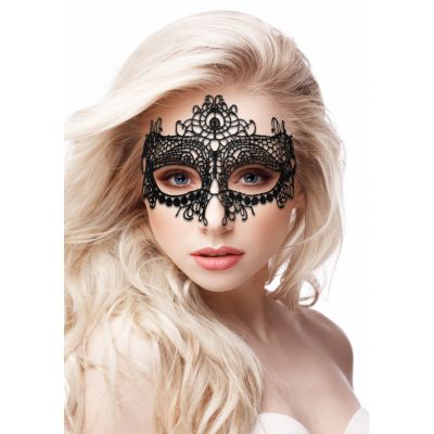 Queen Black Lace Mask Black