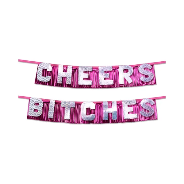 Bachelorette Party Favors Cheers Bitches Party Banner