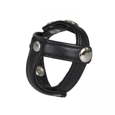 Bondara Real Leather Tri Cock Strap