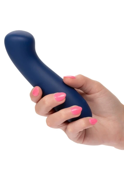 Cashmere Satin G Rechargeable Waterproof Silicone G-Spot Vibrator By CalExotics - Blue