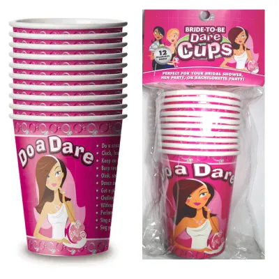 Bride To Be Dare Cups Pack of 12 Cups