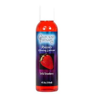 Razzels Warming Lubricant 4 oz Sinful Strawberry
