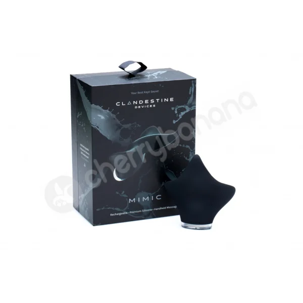 Mimic Black Rechargeable Clitoral Palm Vibrator