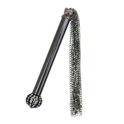 Midnight Jeweled Chained Tickler Flogger by Sportsheets