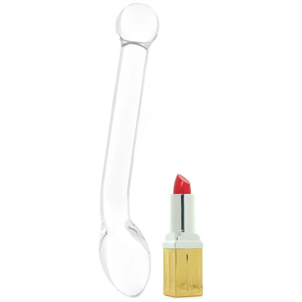 Gläs Slimline G-Spot Glass Dildo  - Clear