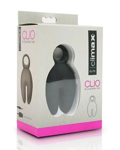 Climax Elite Clio Rechargeable 9x Dual Motor Vibe - Black - 4 Inch