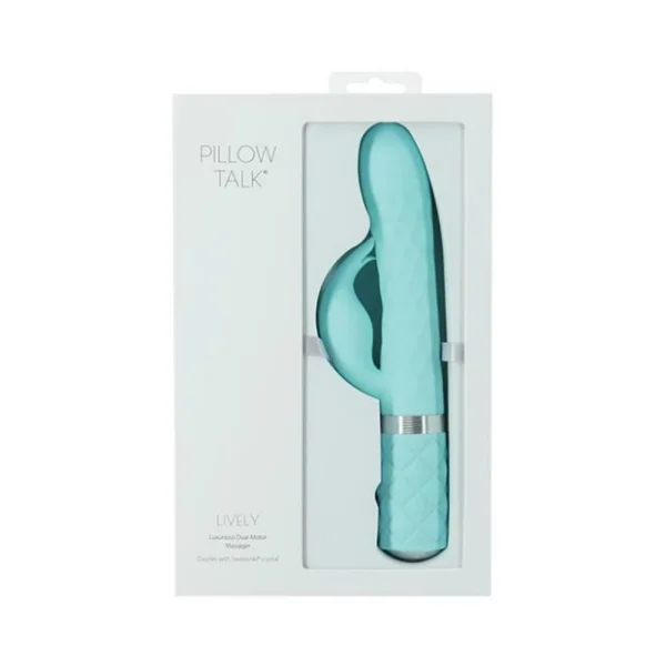 Pillow Talk Lively Dual Stimulator Teal — image 5 of 11
