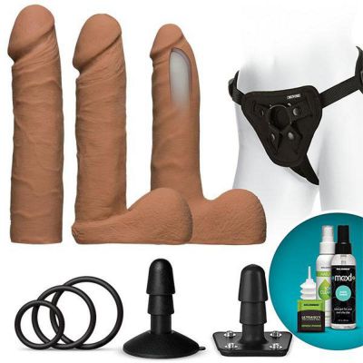Vac U Lock Dual Density Ultraskyn Set with 3 Caramel Dongs