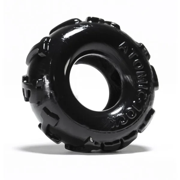 Jelly Bean Rubber Cock Ring - Black — image 9 of 9