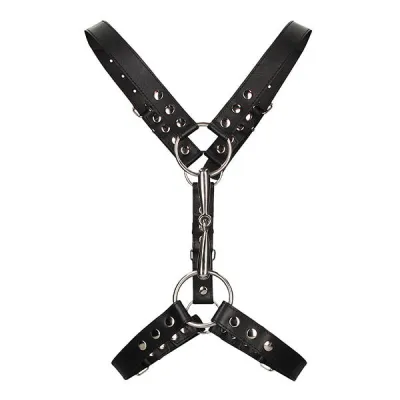 Ouch Bonded Leather Harness With Metal Bit