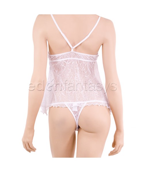 Stretchlace mesh cami set