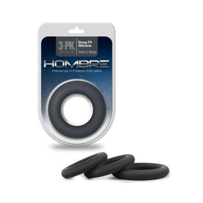 Hombre Snug Fit Thick C Rings 3 Pack