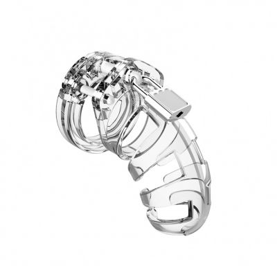 Man Cage 02 Male 3 5 Inch Clear Chastity Cage