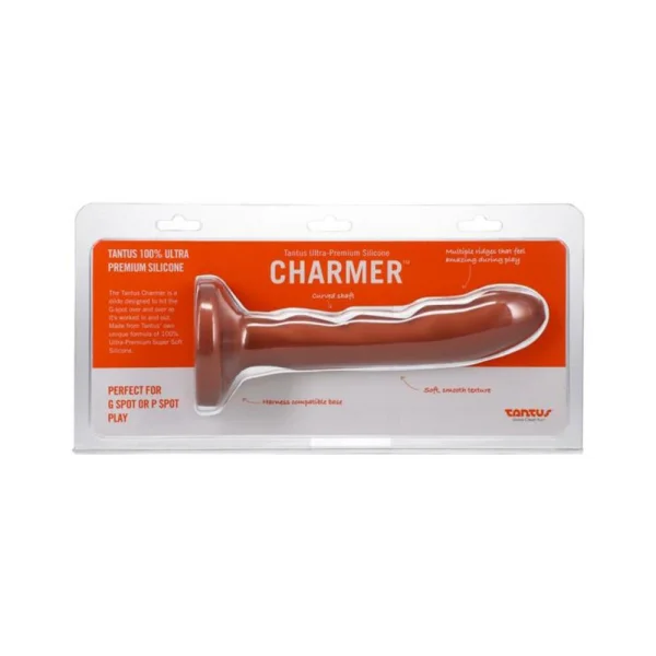 Realistic Dildos: Tantus Charmer 8 In. G-spot Dildo Firm Copper