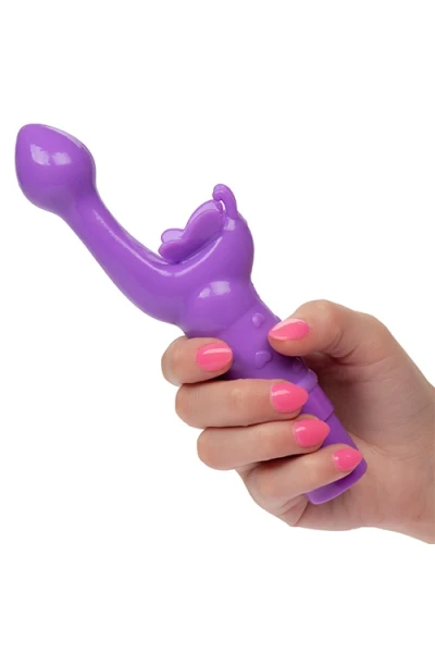 California Exotic Butterfly Kiss 2.75" Mini Rabbit Vibrator with Fluttering Clitoral Teaser