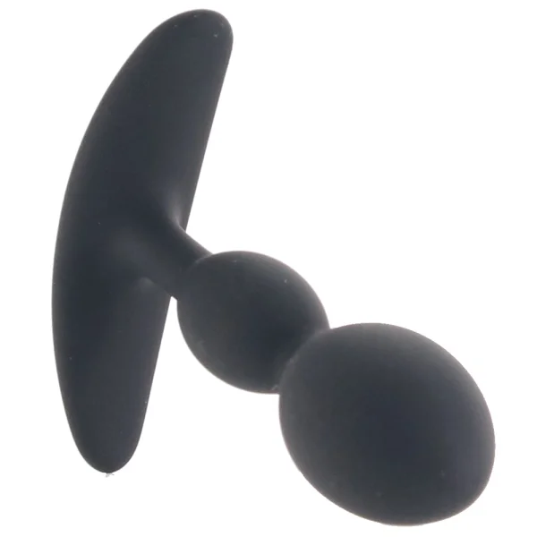 Boundless 2X Teardrop Plug Silicone Butt Plug By CalExotics - Black