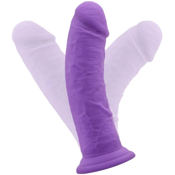 Ruse Jammy Silicone Suction Cup Dildo by Blush Novelties - Purple