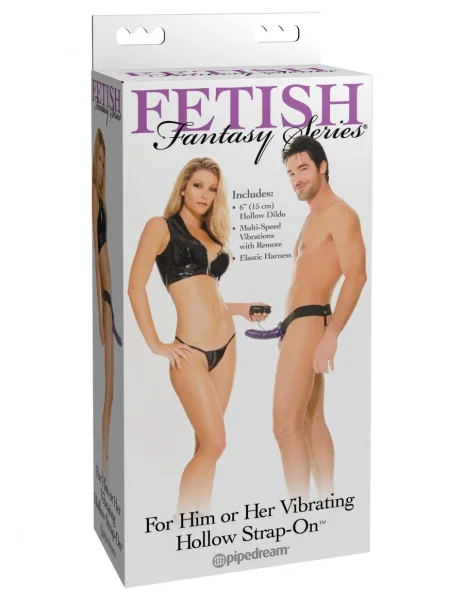 Pipedream Products Fetish Fantasy For Him or Her Vibrating Hollow Strap-On