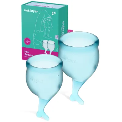 Satisfyer Feel Secure Silicone Menstrual Cups 2 Pce