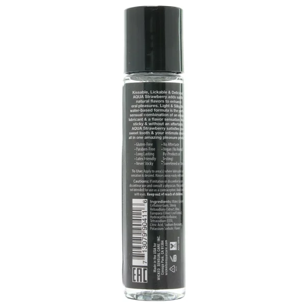 Wicked Aqua Strawberry Flavored Lubricant