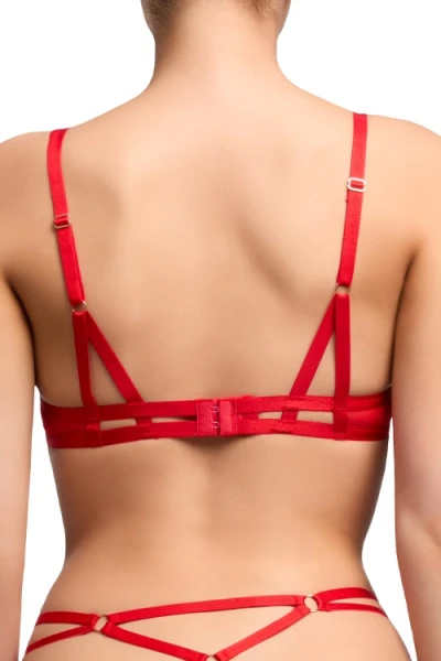 Dita Von Teese Von Follies Madame XXX Red Quarter Cup Bra