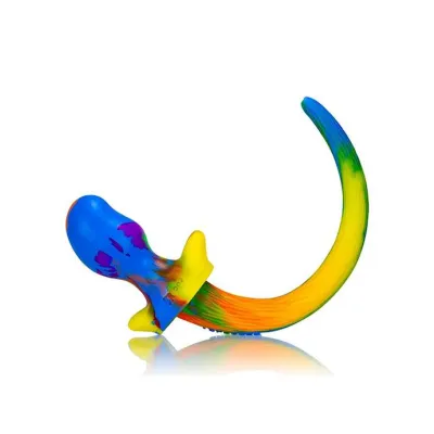 Puppy Tail Buttplug Pug 3 25 Inch Rainbow Small