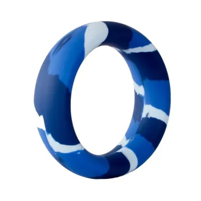 Major Dick Commando Cock Ring Blue Camo 1 5 inches