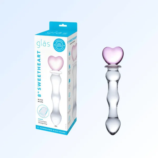 Gläs 8&quot; Sweetheart Glass Dildo