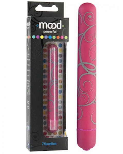 Mood Powerful 7 Function Vibrating Bullets - Pink - Large