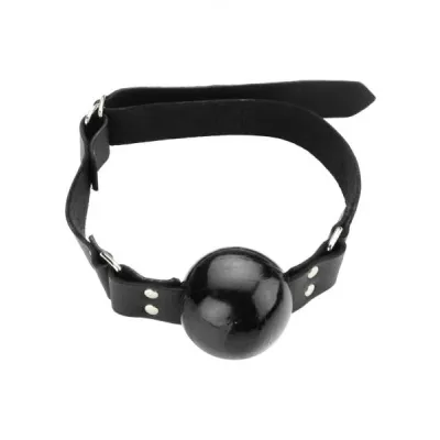 Large Ball Gag With D Ring 2 Inch Black