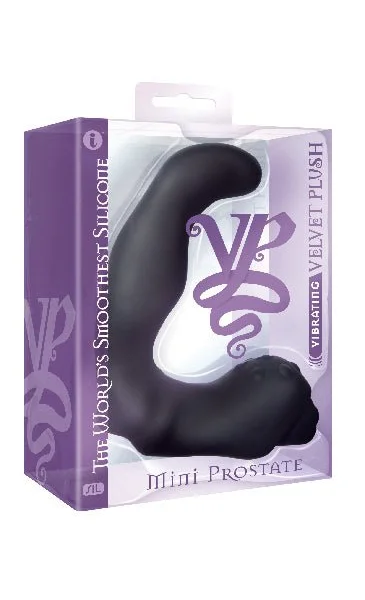 Velvet plush vibrating mini prostate - black — image 4 of 4