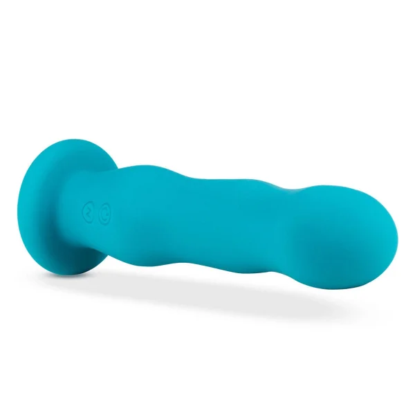 Impressions Miami Rechargeable Waterproof Silicone G-Spot Suction Cup Vibrator By Blush - Teal