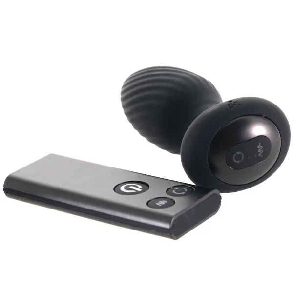 Nexus Tornado Rotating & Vibrating Rechargeable Silicone Butt Plug With Remote