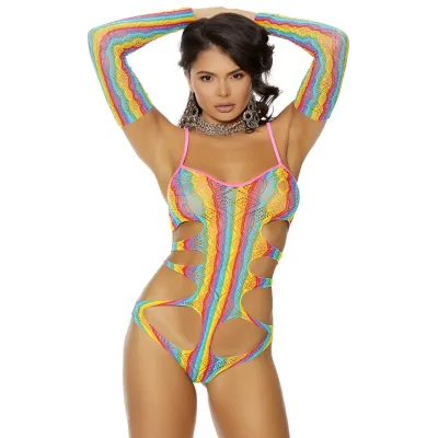 Rainbow Cut Out Teddy Matching Gloves