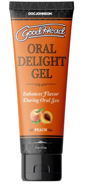 Goodhead Oral Delight Gel Peach 4 Oz.