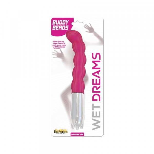 Wet Dreams Buddy Beads Multi Speed Play Vibe With Stimulation Beads Magenta