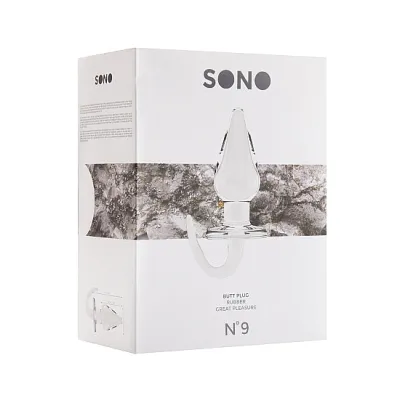 Sono No 9 Butt Plug 6 Inch Transparent