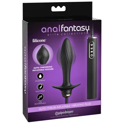 Auto Throb Inflatable Butt Plug