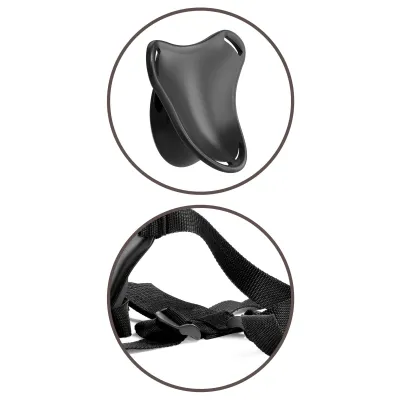 King Cock Elite Beginner s Body Dock Strap on Harness Black