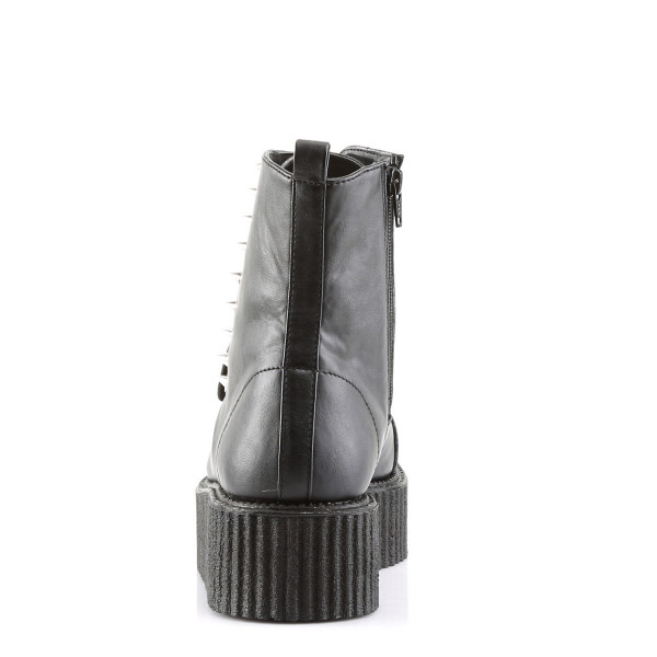 2 inches PF Lace-Up Creeper Ankle Boot w/Spikes Detail, Side Zip — image 4 of 4