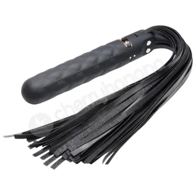 Master Series Vibra Lasher 9X Vibrating Silicone Dildo Flogger