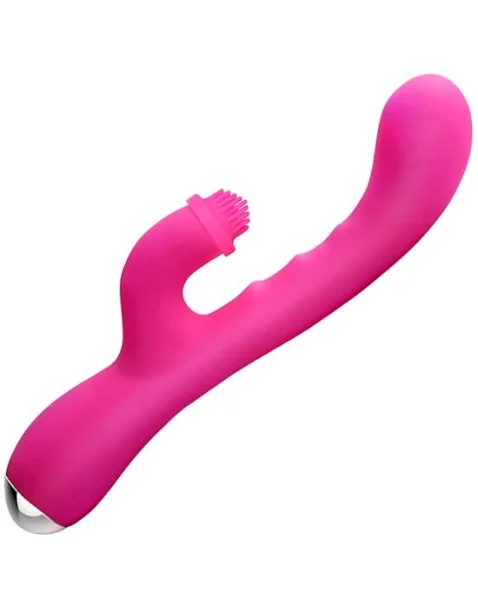 Idol Rabbit Style Vibrator - Rose - 8.4 Inch