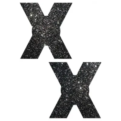Pastease X Black Glitter Nipple Pasties