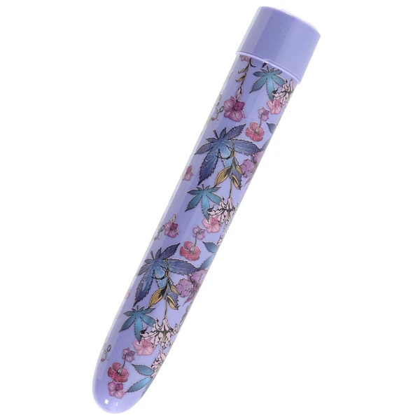 Limited Addiction Floradelic Rechargeable Waterproof Slimline Vibrator By Blush - Purple