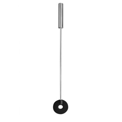 Leather Circle Tipped Crop Black Bondage Whip