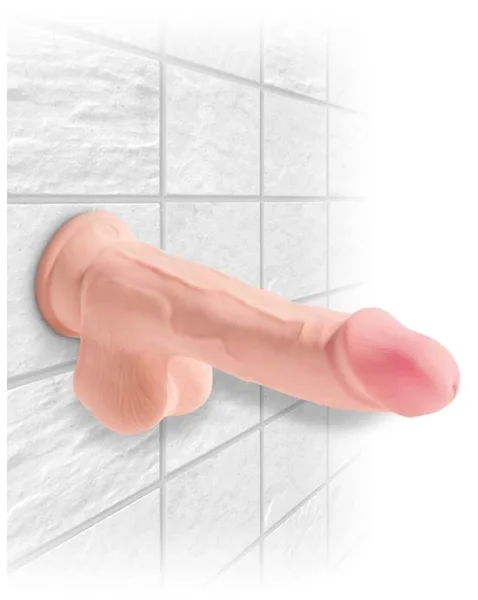 King Cock Plus 7.5 Inch Triple Density Cock With Balls - Flesh - 7.5 Inch